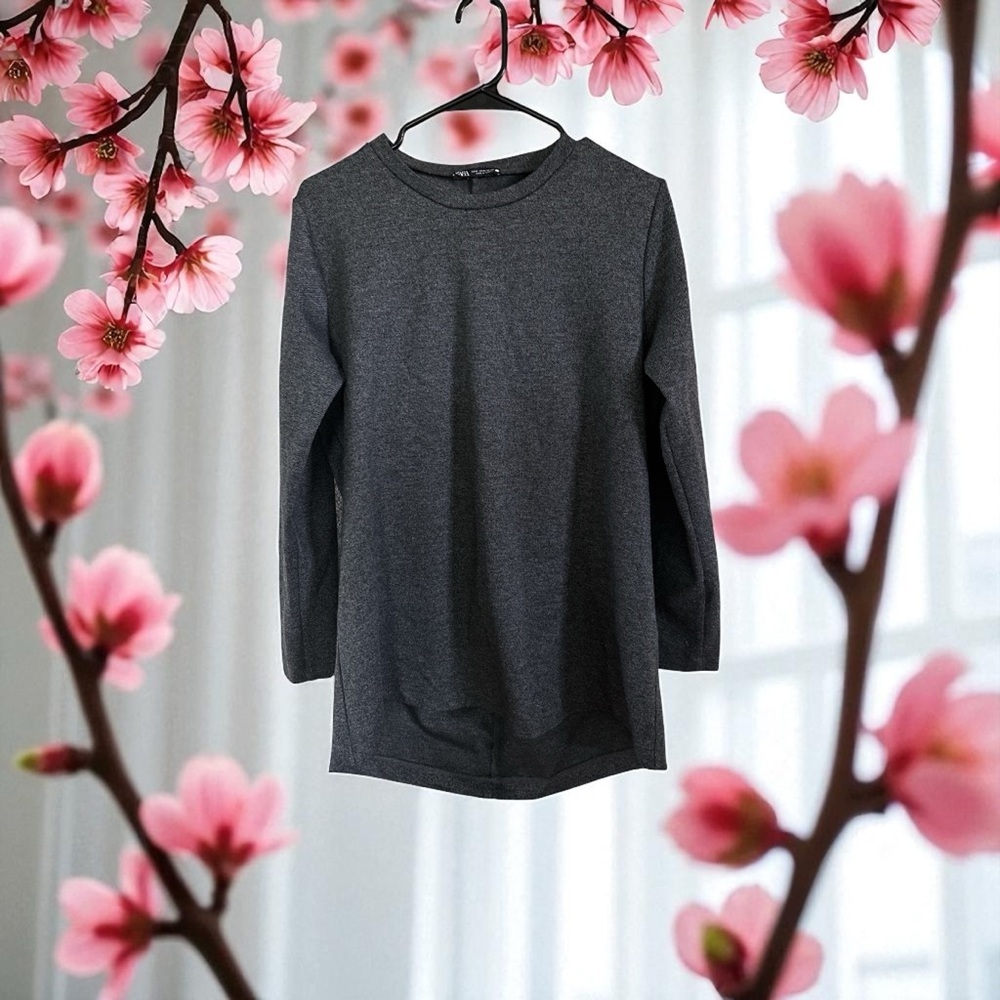 ❤️🍂Zara Dark Gray Long Sleeve Sweatshirt